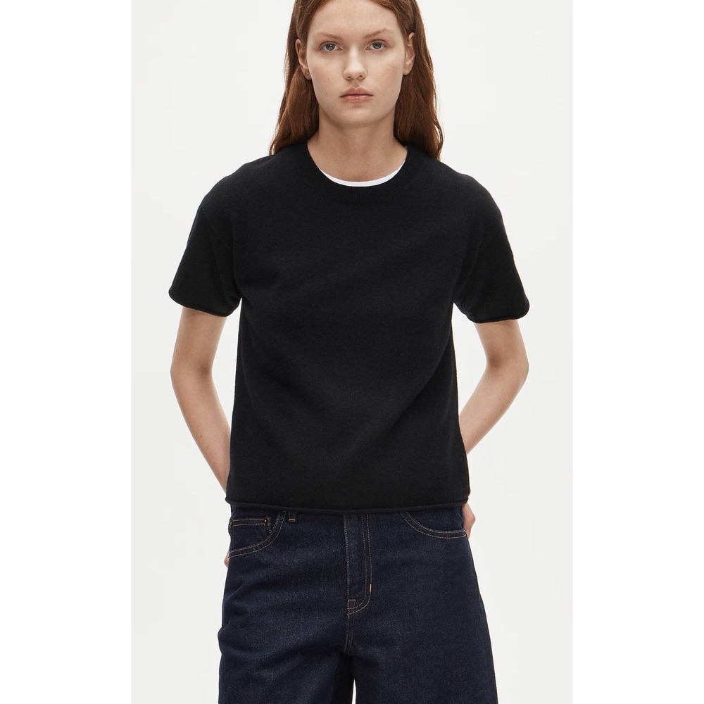 J CREW XS Cashmere relaxed T-shirt CR215 $128